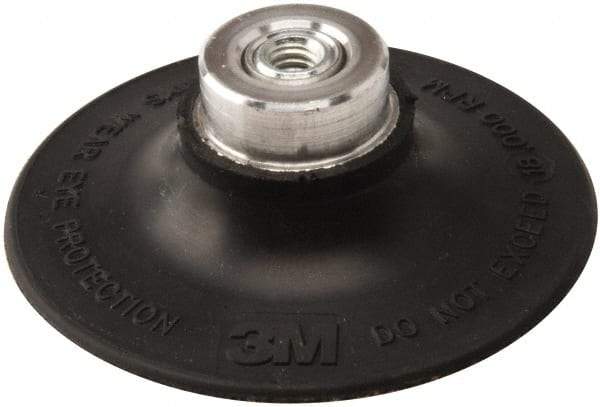 3M - 3" Diam Quick-Change Type P Disc Backing Pad - Medium Density, 18,000 RPM, Roloc TP Compatible - Benchmark Tooling