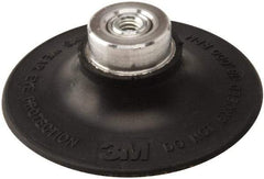 3M - 3" Diam Quick-Change Type P Disc Backing Pad - Medium Density, 18,000 RPM, Roloc TP Compatible - Benchmark Tooling