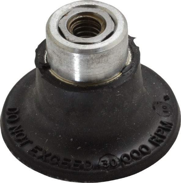 3M - 1-1/2" Diam Quick-Change Type R Disc Backing Pad - Soft Density, 30,000 RPM, Roloc TR Compatible - Benchmark Tooling