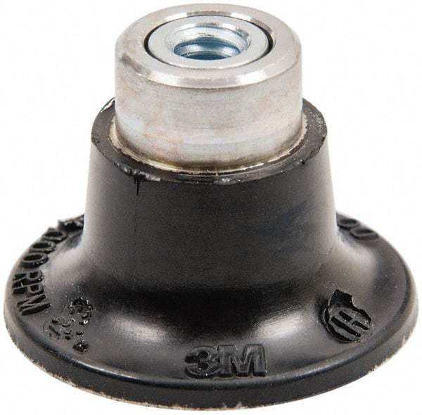 3M - 1-1/2" Diam Quick-Change Type S Disc Backing Pad - Hard Density, 30,000 RPM, Roloc TS Compatible - Benchmark Tooling