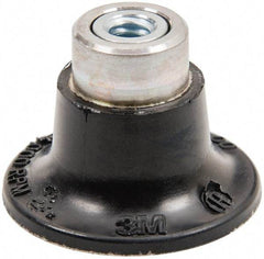 3M - 1-1/2" Diam Quick-Change Type S Disc Backing Pad - Hard Density, 30,000 RPM, Roloc TS Compatible - Benchmark Tooling