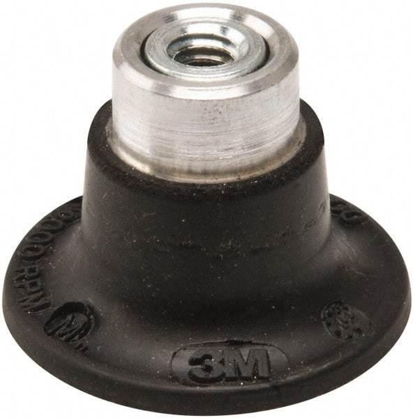 3M - 1-1/2" Diam Quick-Change Type S Disc Backing Pad - Medium Density, 30,000 RPM, Roloc TS Compatible - Benchmark Tooling