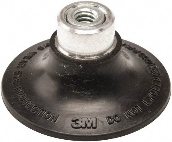 3M - 2" Diam Quick-Change Type S Disc Backing Pad - Medium Density, 25,000 RPM, Roloc TS Compatible - Benchmark Tooling