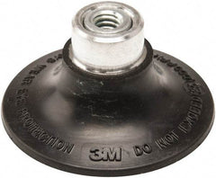 3M - 2" Diam Quick-Change Type S Disc Backing Pad - Medium Density, 25,000 RPM, Roloc TS Compatible - Benchmark Tooling