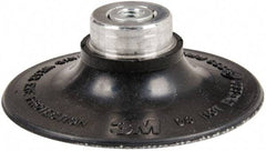 3M - 3" Diam Quick-Change Type S Disc Backing Pad - Medium Density, 18,000 RPM, Roloc TS Compatible - Benchmark Tooling