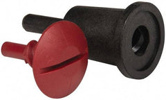 3M - 1/4" Shank Diam Deburring Wheel Backing Pad - Use with Unitized Wheels up to 3" Diam x 1/4 Wide x 3/8" Hole - Benchmark Tooling