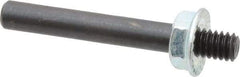 Made in USA - 1/4" Max Diam, Abrasive Disc Mandrel - 1/4-20, 2" Long - Benchmark Tooling