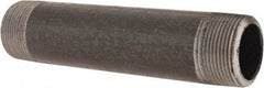 Made in USA - Schedule 80, 1-1/4" Diam x 7" Long Black Pipe Nipple - Threaded - Benchmark Tooling