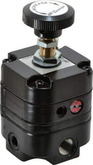 ARO/Ingersoll-Rand - 1/4 NPT Port, 14 CFM, Zinc Precision Constant Bleed Regulator - 2 to 60 psi Range, 150 Max psi Supply Pressure, 1/4" Gauge Port Thread, 2.12" Wide x 4.55" High - Benchmark Tooling
