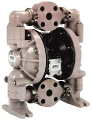 ARO/Ingersoll-Rand - 1-1/2" NPT, Nonmetallic, Air Operated Diaphragm Pump - Santoprene Diaphragm, Polypropylene Housing - Benchmark Tooling