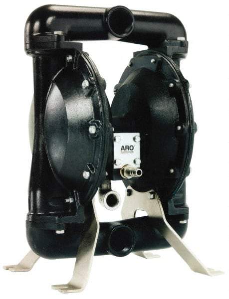 ARO/Ingersoll-Rand - 1" NPT, Metallic, Air Operated Diaphragm Pump - Santoprene Diaphragm, Aluminum Housing - Benchmark Tooling