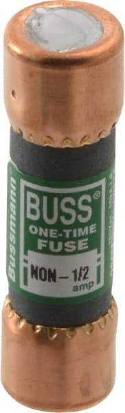 Cooper Bussmann - 125 VDC, 250 VAC, 0.5 Amp, Fast-Acting General Purpose Fuse - Fuse Holder Mount, 50.8mm OAL, 50 at AC/DC kA Rating, 9/16" Diam - Benchmark Tooling