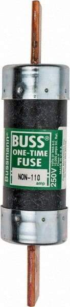 Cooper Bussmann - 125 VDC, 250 VAC, 110 Amp, Fast-Acting General Purpose Fuse - Bolt-on Mount, 7-1/8" OAL, 10 (RMS Symmetrical) kA Rating, 1-9/16" Diam - Benchmark Tooling