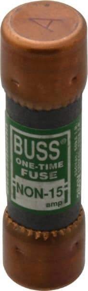 Cooper Bussmann - 125 VDC, 250 VAC, 15 Amp, Fast-Acting General Purpose Fuse - Fuse Holder Mount, 50.8mm OAL, 50 at AC/DC kA Rating, 9/16" Diam - Benchmark Tooling