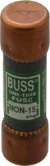 Cooper Bussmann - 125 VDC, 250 VAC, 15 Amp, Fast-Acting General Purpose Fuse - Fuse Holder Mount, 50.8mm OAL, 50 at AC/DC kA Rating, 9/16" Diam - Benchmark Tooling