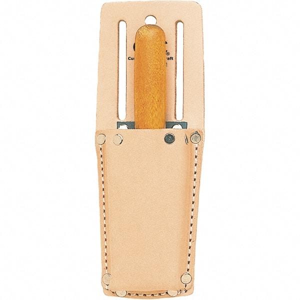 CLC - Knife Holster with 1 Pocket - Leather, Natural (Color), 2" Wide x 6" High x 1-1/4" Deep - Benchmark Tooling