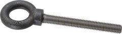 Gibraltar - 2,400 Lb Capacity, Steel, 1/2-13, Lifting Eye Bolt - Fully Threaded, 4" Shank, 4" Thread Length, No Shoulder - Benchmark Tooling