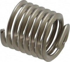 Recoil - 7/16-14 UNC, 0.656" OAL, Free Running Helical Insert - 7-3/8 Free Coils, Tanged, Stainless Steel, 1-1/2D Insert Length - Benchmark Tooling