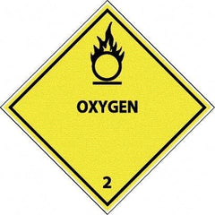 NMC - Oxygen DOT Shipping Label - 4" High x 4" Wide - Benchmark Tooling