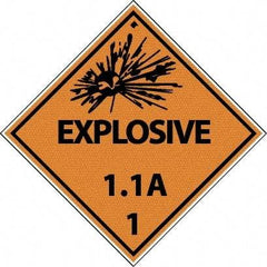 NMC - Explosives 1.1A Shipping Label - 4" High x 4" Wide - Benchmark Tooling