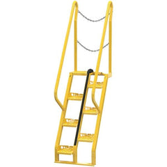 Vestil - 90-1/2" High 350 Lb Capacity 7 Step Alternating Tread Stair - Benchmark Tooling