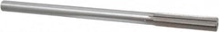 Interstate - 0.509" High Speed Steel 6 Flute Chucking Reamer - Straight Flute, 7/16" Straight Shank, 2" Flute Length, 8" OAL - Benchmark Tooling