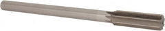 Interstate - 0.726" High Speed Steel 6 Flute Chucking Reamer - Straight Flute, 5/8" Straight Shank, 2-1/2" Flute Length, 9-1/2" OAL - Benchmark Tooling
