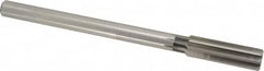 Interstate - 0.799" High Speed Steel 6 Flute Chucking Reamer - Straight Flute, 5/8" Straight Shank, 2-1/2" Flute Length, 9-1/2" OAL - Benchmark Tooling