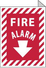 NMC - Fire Alarm, Aluminum Fire Sign - 9" Wide x 12" High - Benchmark Tooling
