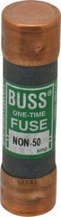 Cooper Bussmann - 125 VDC, 250 VAC, 50 Amp, Fast-Acting General Purpose Fuse - Fuse Holder Mount, 76.2mm OAL, 50 at AC/DC kA Rating, 13/16" Diam - Benchmark Tooling