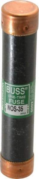 Cooper Bussmann - 600 VAC, 35 Amp, Fast-Acting General Purpose Fuse - Fuse Holder Mount, 5-1/2" OAL, 50 at AC/DC kA Rating, 1-1/16" Diam - Benchmark Tooling