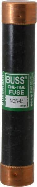 Cooper Bussmann - 600 VAC, 45 Amp, Fast-Acting General Purpose Fuse - Fuse Holder Mount, 5-1/2" OAL, 50 at AC/DC kA Rating, 1-1/16" Diam - Benchmark Tooling