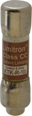 Cooper Bussmann - 600 VAC, 0.5 Amp, Fast-Acting General Purpose Fuse - Fuse Holder Mount, 1-1/2" OAL, 200 at AC (RMS) kA Rating, 13/32" Diam - Benchmark Tooling