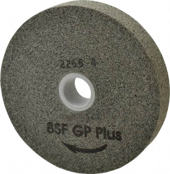 Standard Abrasives - 6" Diam, 1" Face Width, 1" Center Hole, Fine Grade, Silicon Carbide Deburring Wheel - Convolute, Hard Density 8 Grade, 6,000 RPM - Benchmark Tooling