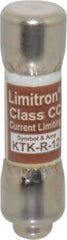 Cooper Bussmann - 600 VAC, 12 Amp, Fast-Acting General Purpose Fuse - Fuse Holder Mount, 1-1/2" OAL, 200 at AC (RMS) kA Rating, 13/32" Diam - Benchmark Tooling