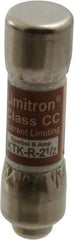 Cooper Bussmann - 600 VAC, 2.5 Amp, Fast-Acting General Purpose Fuse - Fuse Holder Mount, 1-1/2" OAL, 200 at AC (RMS) kA Rating, 13/32" Diam - Benchmark Tooling