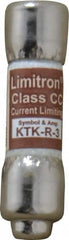 Cooper Bussmann - 600 VAC, 3 Amp, Fast-Acting General Purpose Fuse - Fuse Holder Mount, 1-1/2" OAL, 200 at AC (RMS) kA Rating, 13/32" Diam - Benchmark Tooling