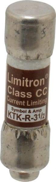 Cooper Bussmann - 600 VAC, 3.5 Amp, Fast-Acting General Purpose Fuse - Fuse Holder Mount, 1-1/2" OAL, 200 at AC (RMS) kA Rating, 13/32" Diam - Benchmark Tooling