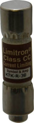 Cooper Bussmann - 600 VAC, 30 Amp, Fast-Acting General Purpose Fuse - Fuse Holder Mount, 1-1/2" OAL, 200 at AC (RMS) kA Rating, 13/32" Diam - Benchmark Tooling