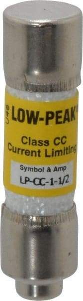 Cooper Bussmann - 300 VDC, 600 VAC, 1.5 Amp, Time Delay General Purpose Fuse - Fuse Holder Mount, 1-1/2" OAL, 20 at DC, 200 at AC (RMS) kA Rating, 13/32" Diam - Benchmark Tooling