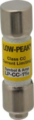 Cooper Bussmann - 300 VDC, 600 VAC, 1.6 Amp, Time Delay General Purpose Fuse - Fuse Holder Mount, 1-1/2" OAL, 20 at DC, 200 at AC (RMS) kA Rating, 13/32" Diam - Benchmark Tooling