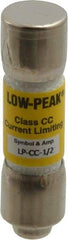 Cooper Bussmann - 300 VDC, 600 VAC, 0.5 Amp, Time Delay General Purpose Fuse - Fuse Holder Mount, 1-1/2" OAL, 20 at DC, 200 at AC (RMS) kA Rating, 13/32" Diam - Benchmark Tooling