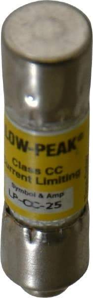 Cooper Bussmann - 300 VDC, 600 VAC, 25 Amp, Time Delay General Purpose Fuse - Fuse Holder Mount, 1-1/2" OAL, 20 at DC, 200 at AC (RMS) kA Rating, 13/32" Diam - Benchmark Tooling