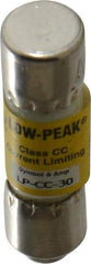 Cooper Bussmann - 300 VDC, 600 VAC, 30 Amp, Time Delay General Purpose Fuse - Fuse Holder Mount, 1-1/2" OAL, 20 at DC, 200 at AC (RMS) kA Rating, 13/32" Diam - Benchmark Tooling