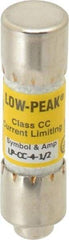 Cooper Bussmann - 150 VDC, 600 VAC, 4.5 Amp, Time Delay General Purpose Fuse - Fuse Holder Mount, 1-1/2" OAL, 20 at DC, 200 at AC (RMS) kA Rating, 13/32" Diam - Benchmark Tooling