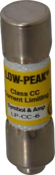 Cooper Bussmann - 150 VDC, 600 VAC, 6 Amp, Time Delay General Purpose Fuse - Fuse Holder Mount, 1-1/2" OAL, 20 at DC, 200 at AC (RMS) kA Rating, 13/32" Diam - Benchmark Tooling