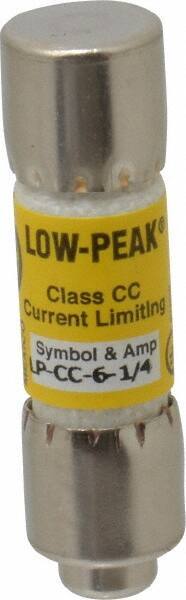 Cooper Bussmann - 150 VDC, 600 VAC, 6.25 Amp, Time Delay General Purpose Fuse - Fuse Holder Mount, 1-1/2" OAL, 20 at DC, 200 at AC (RMS) kA Rating, 13/32" Diam - Benchmark Tooling