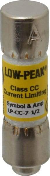 Cooper Bussmann - 150 VDC, 600 VAC, 7.5 Amp, Time Delay General Purpose Fuse - Fuse Holder Mount, 1-1/2" OAL, 20 at DC, 200 at AC (RMS) kA Rating, 13/32" Diam - Benchmark Tooling