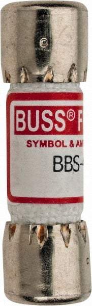 Cooper Bussmann - 600 VAC, 0.4 Amp, Fast-Acting General Purpose Fuse - Fuse Holder Mount, 1-3/8" OAL, 10 at AC kA Rating, 13/32" Diam - Benchmark Tooling