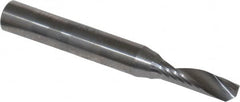 Onsrud - 3/16" Cutting Diam x 5/8" Length of Cut, 1 Flute, Upcut Spiral Router Bit - Uncoated, Right Hand Cut, Solid Carbide, 2" OAL x 1/4" Shank Diam, Single Edge, 22° Helix Angle - Benchmark Tooling